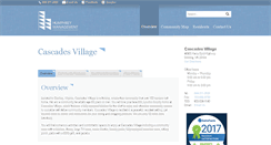 Desktop Screenshot of cascadesvillage.com