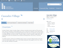 Tablet Screenshot of cascadesvillage.com